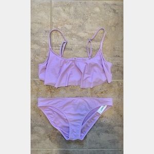 Old Navy NWT Lilac Purple Two Piece Swimsuit